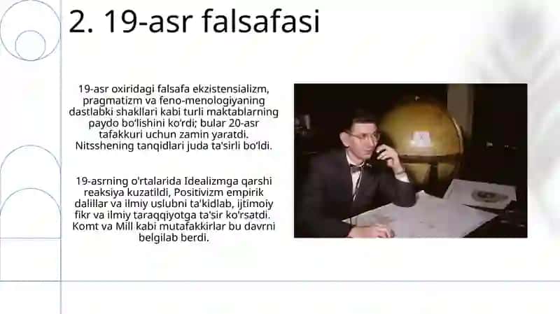 Falsafaning taraqiyot bosqichlari garb falsafasi 4