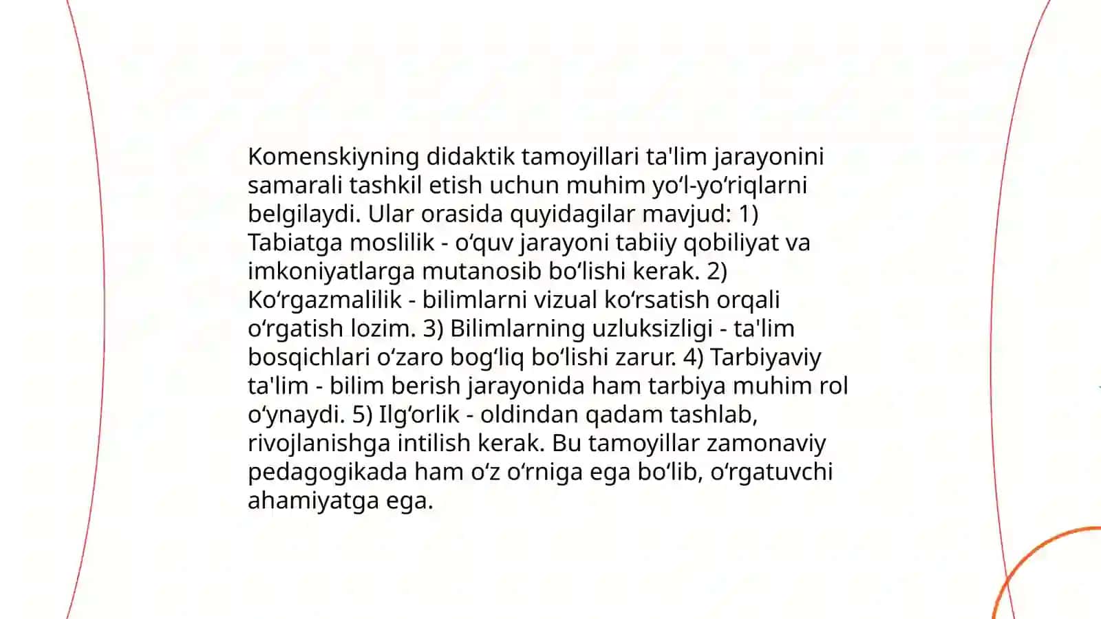 XVII asrdan XX asrning birinchi yarmigacha taʼlim, maktab va pedagogik gʻoyalarning rivojlanishi 4