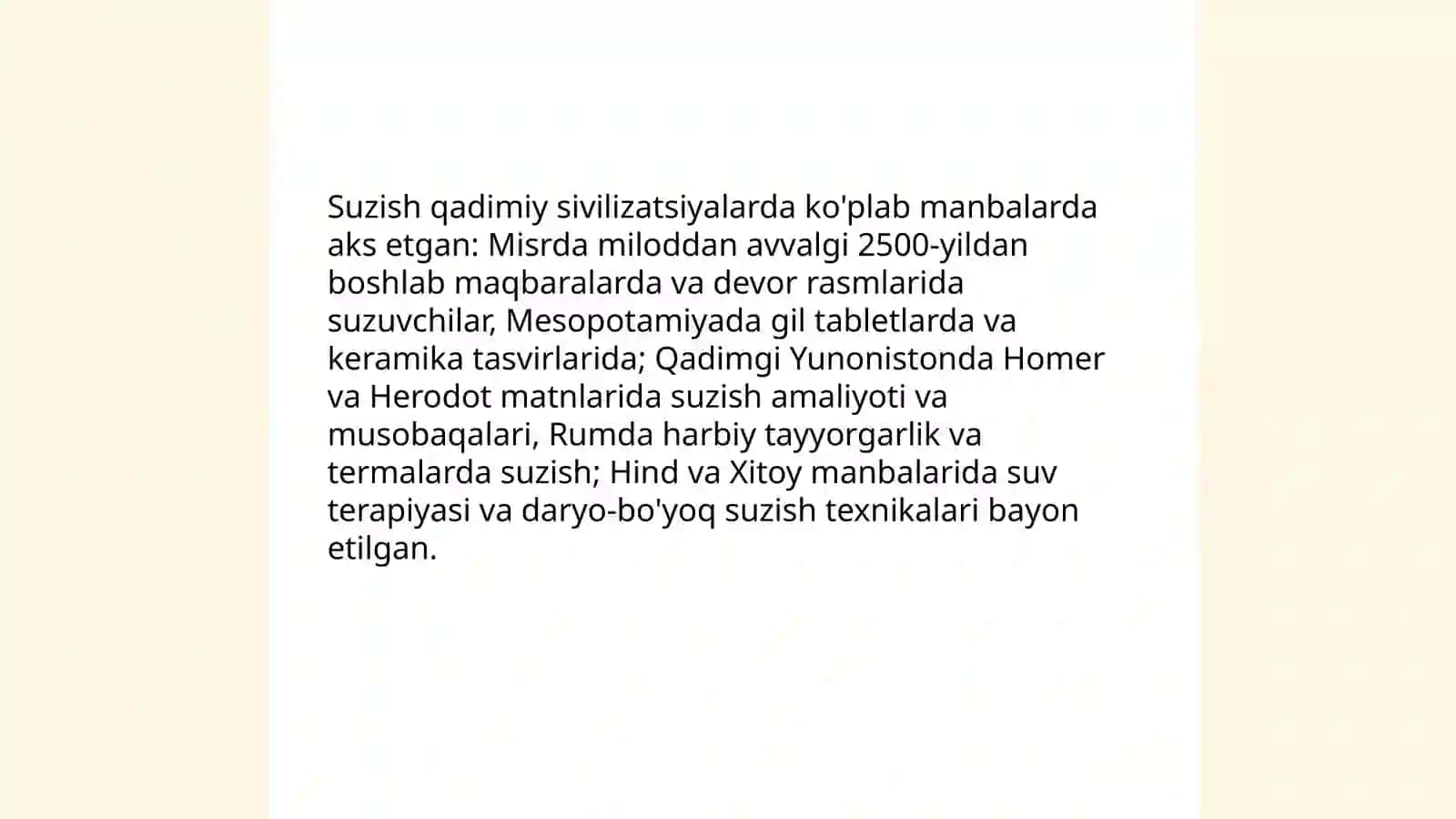 Suzish sporti tarixi va qoidalari 4