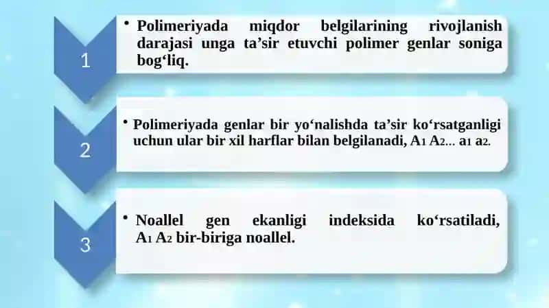 Genlarning polimeter ta'siri 4
