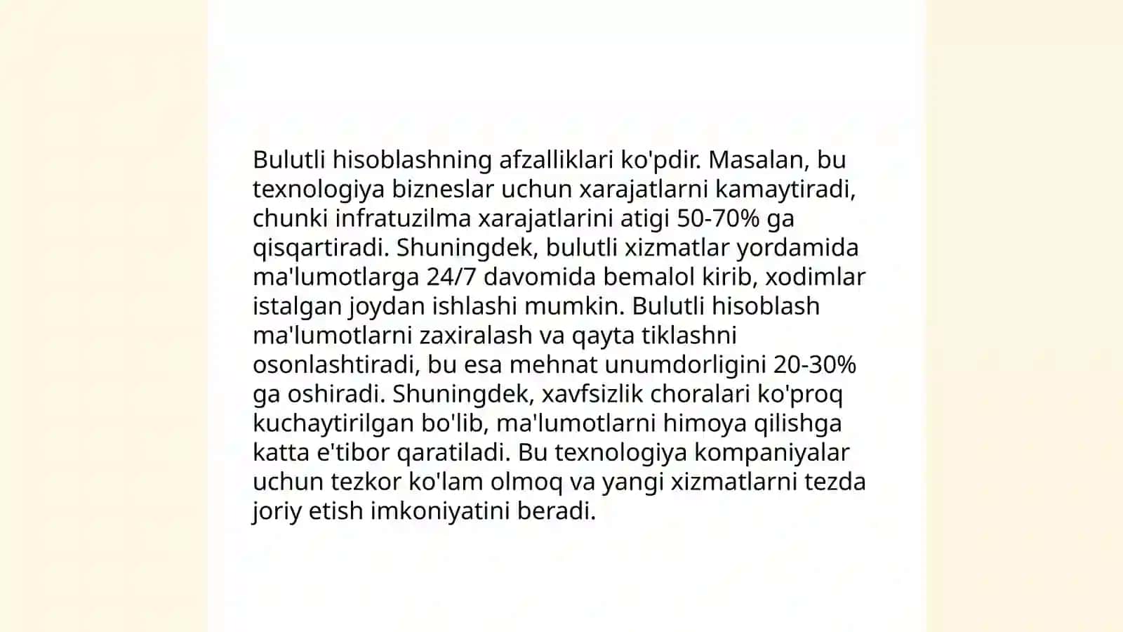 Bulutli hisoblash va ma'lumotlarni saqlash 4