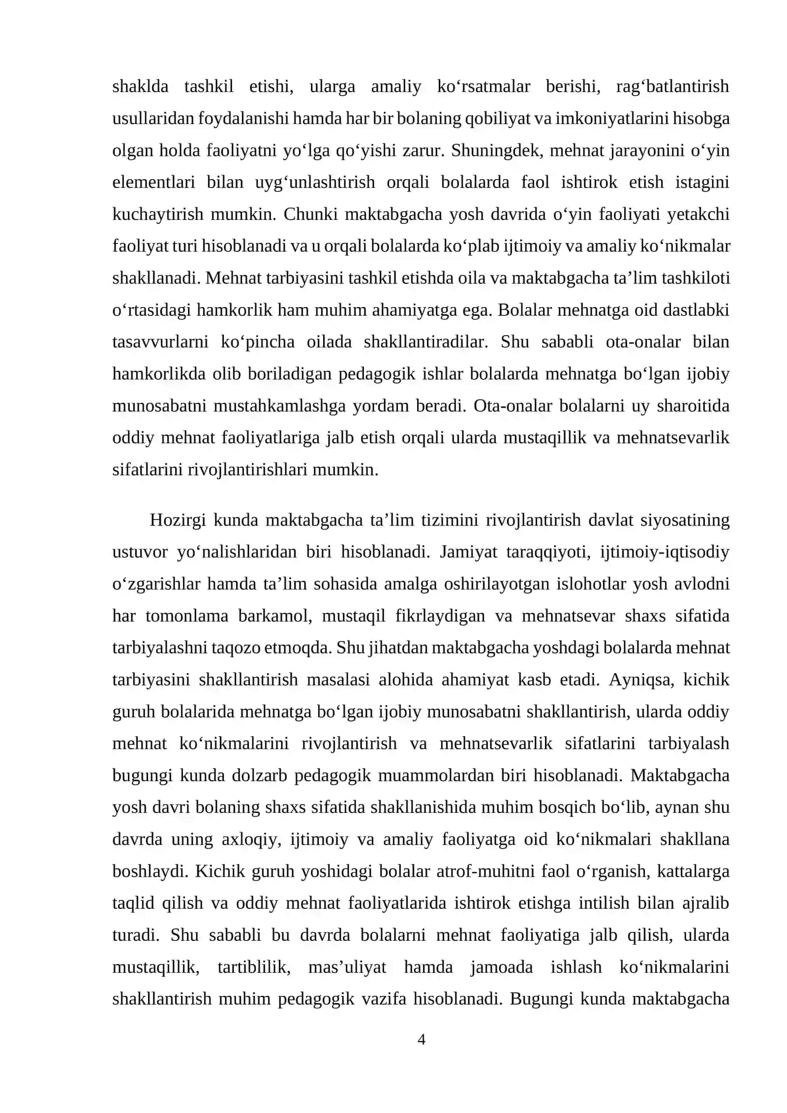 Kichik guruh bolalarida mehnat tarbiyasini shakllantirish metodikasi 4