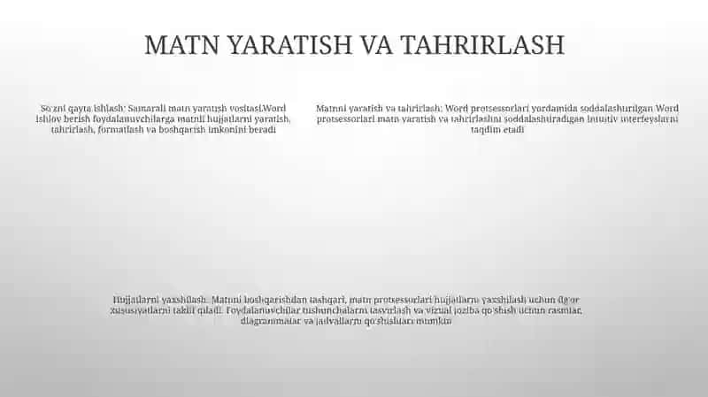 Matn protsessorlari 4