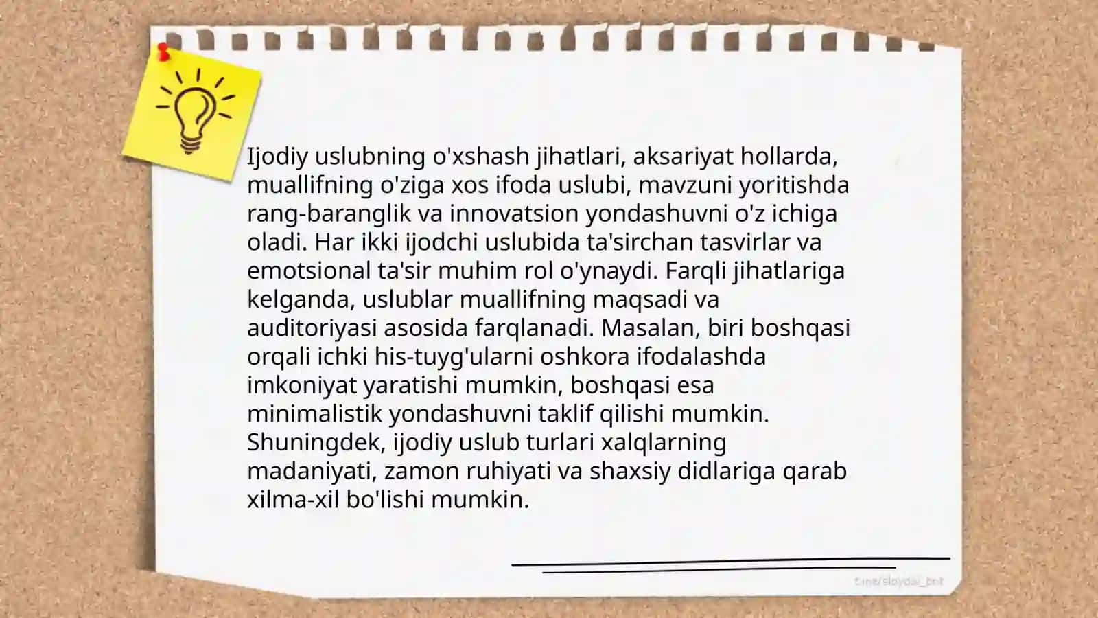 "Qoplon" hikoyasi va "Istefo" asarlarini qiyoslash 4
