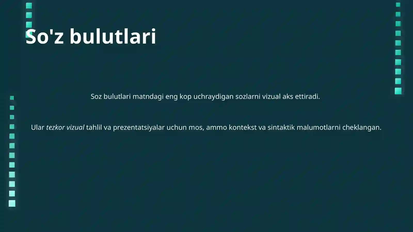 Matnlarni grafik tahlil qilish uchun asosiy vizualizatsiyalar 4