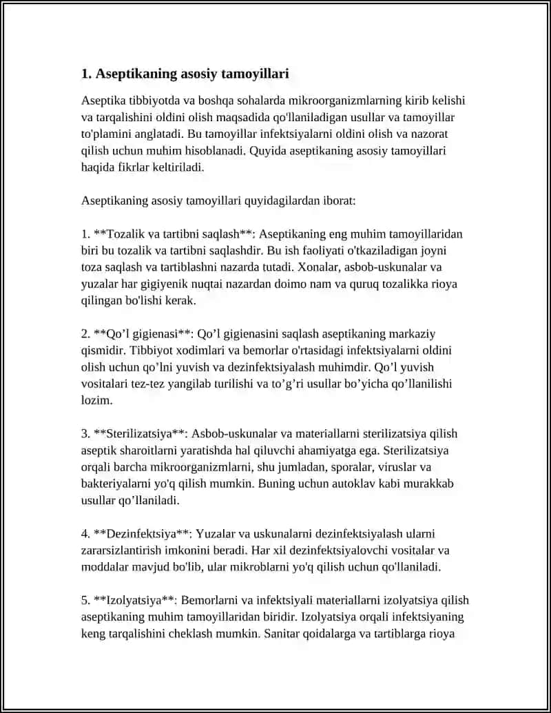 TERAPEVTIK STOMATOLOGIYADA ASEPTIKA VA ANTESEPTIKA 4