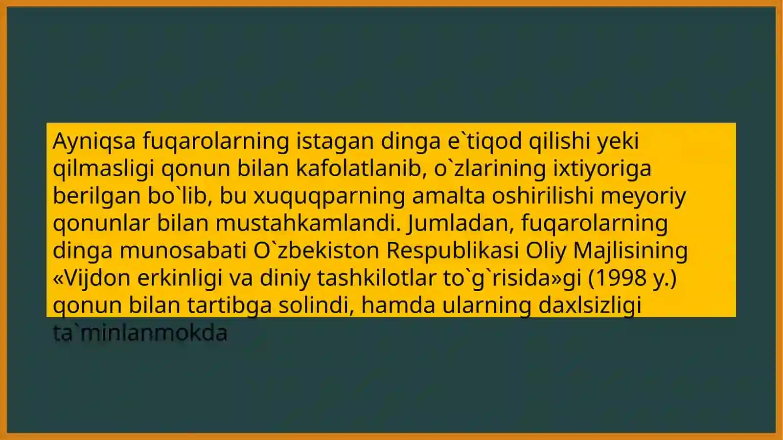 Inson huquqlari va erkinliklari 4