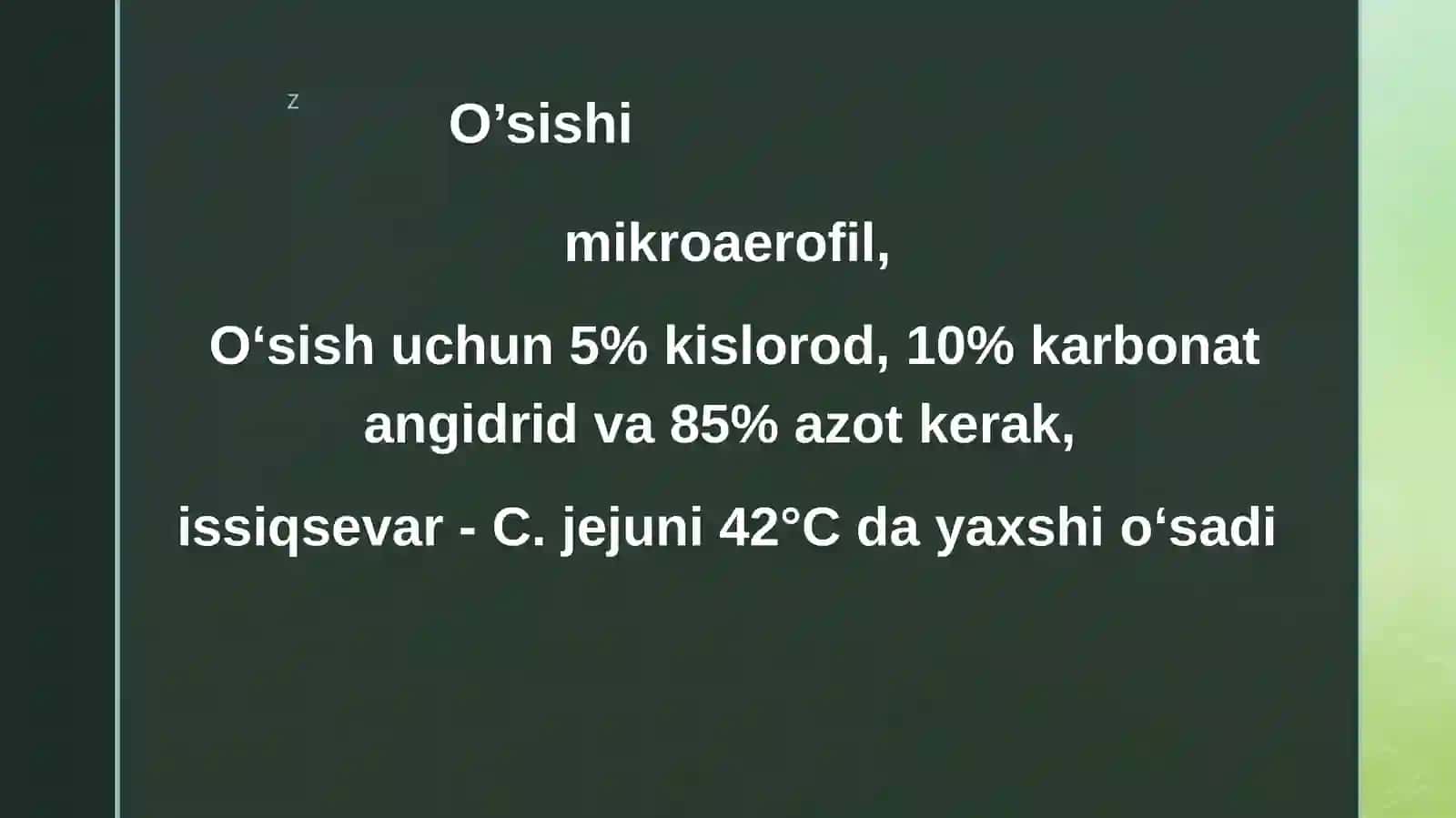 Kampilobakteriyalar, helikobakteriyalar va ularning amaliyotdagi ahamiyati. Ularning keltirib chiqargan kasalliklar, laborator tashxisi 4