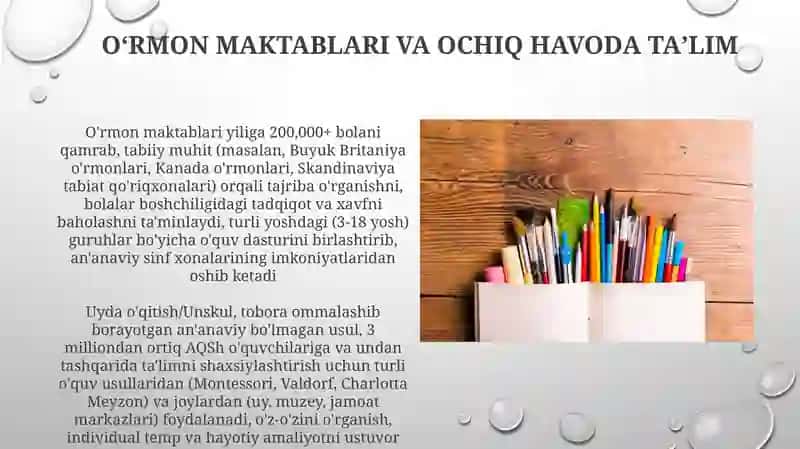 Ta'limning tashkil etishning noanʼanaviy shakllari 4