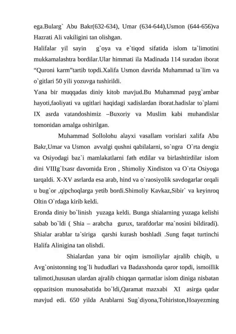 Arablarning O'rta Osiyoga Istilosi va Ularning Boshqarilishi 4