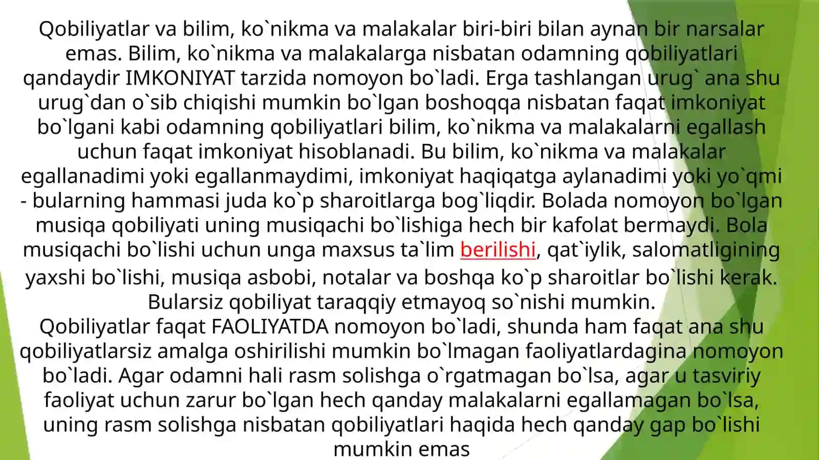 Qobiliyatning tuzilishi 4