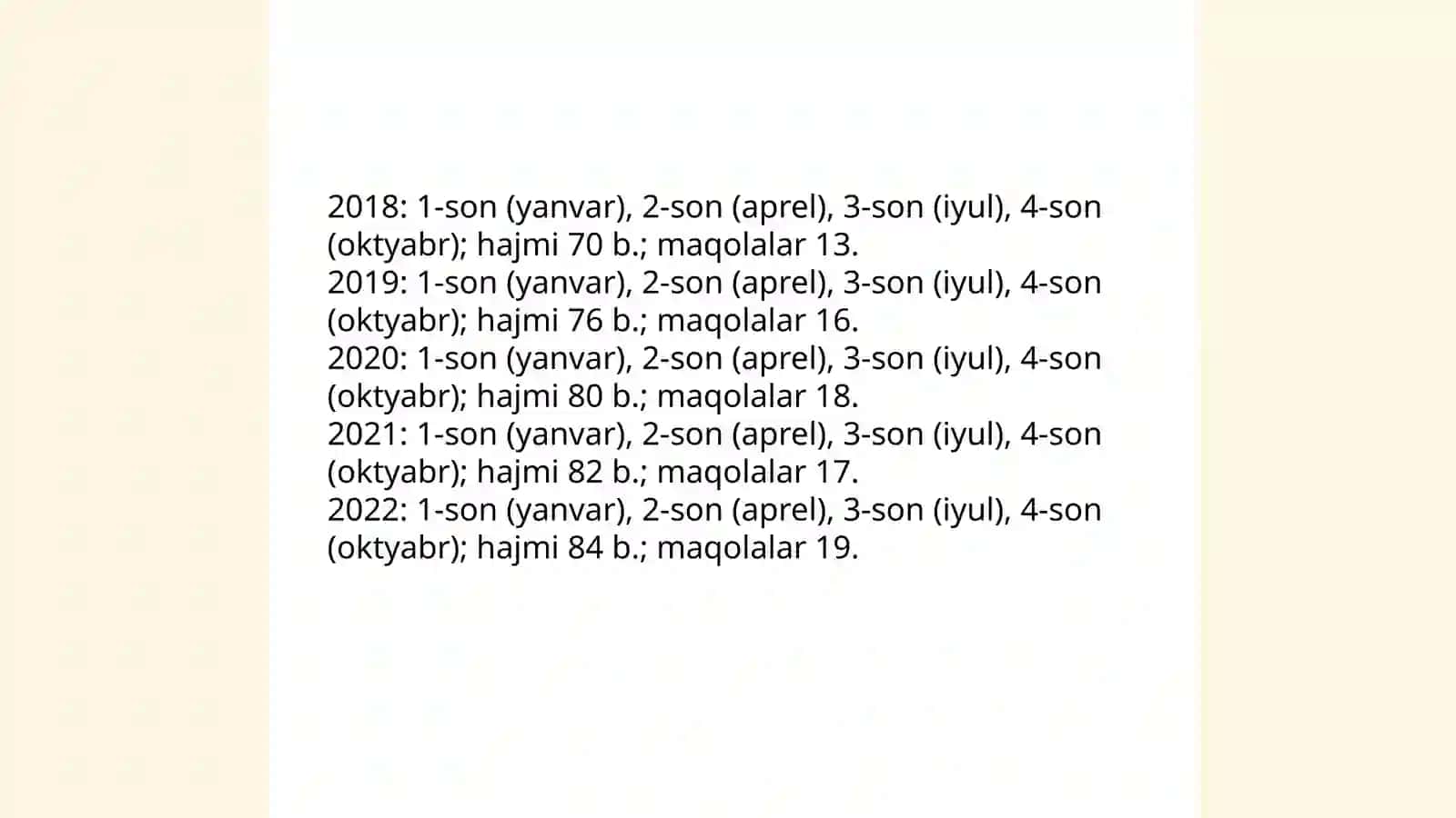 Oʻzbekiston davlat sanʼat va madaniyat instituti xabarlari jurnali bibliografiyasi 4