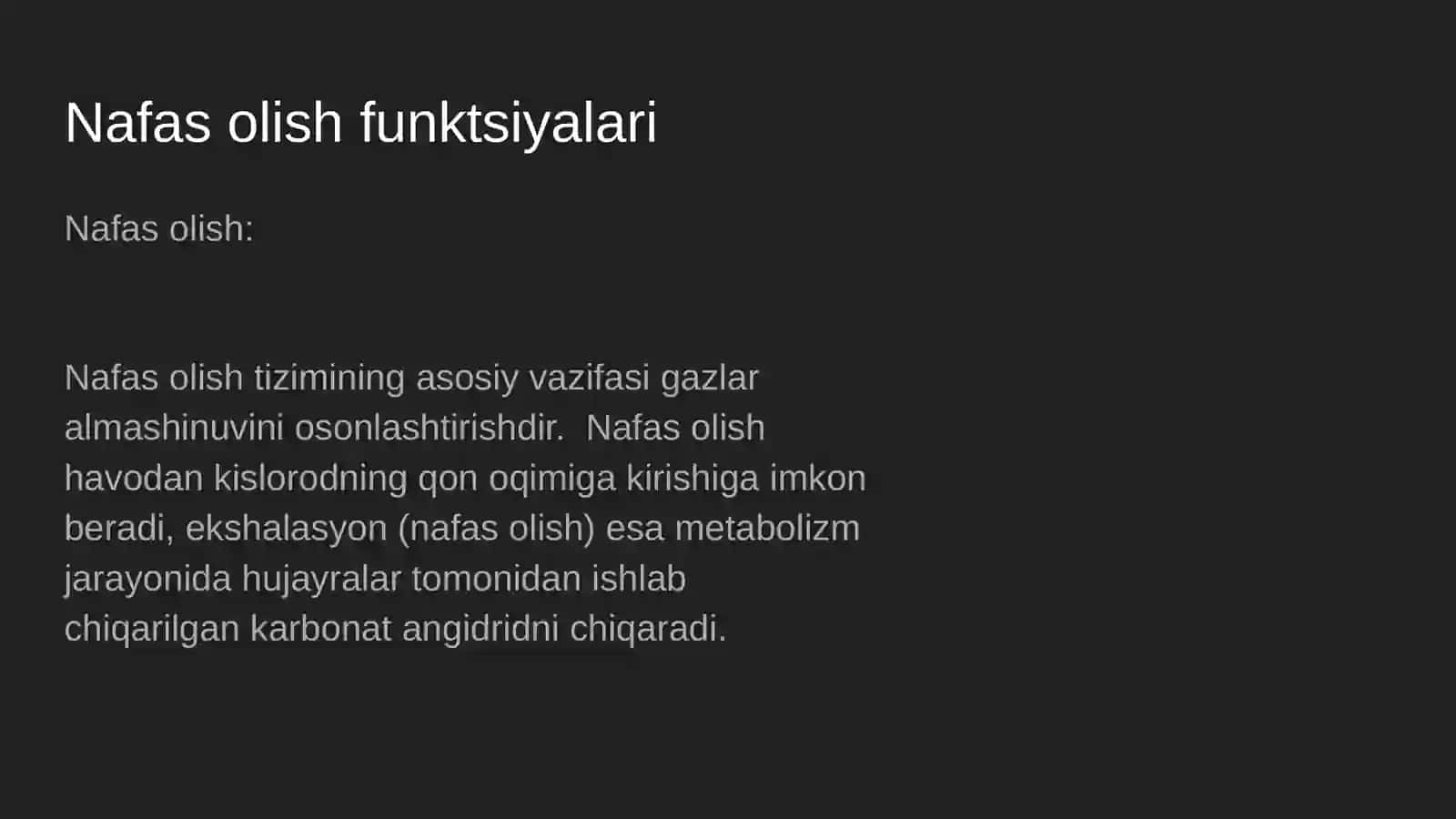 Nafas yöllarıga kıruvchı a'zolar 4