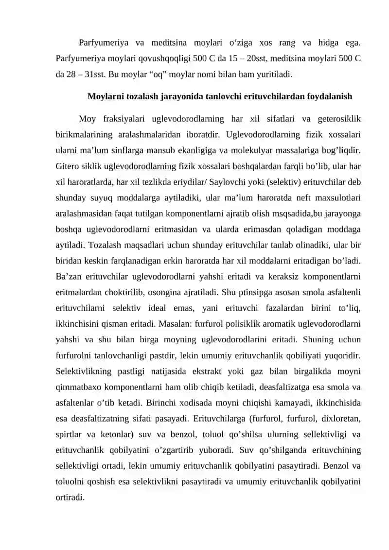 Neft moylari turlari va ularning ishlatilish sohalari 4
