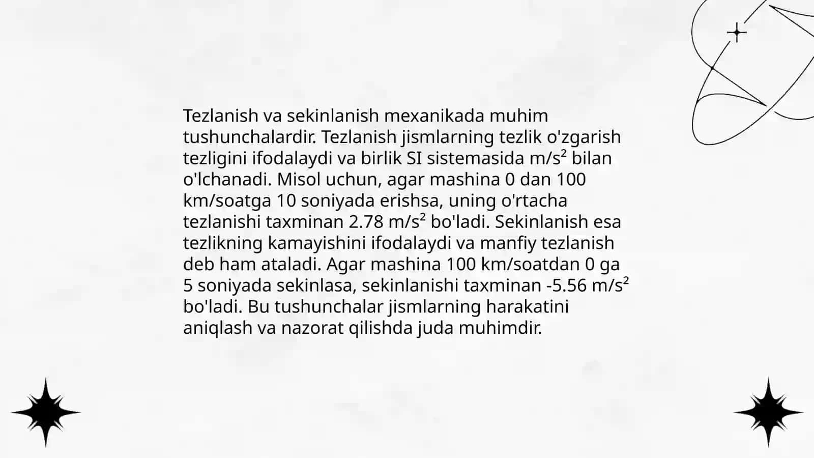 Harakatga doir masalalar 4