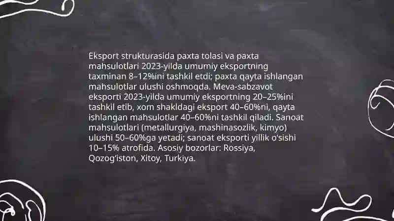 Oʻzbekistonning tashqi savdo siyosati va strategiyasi 4