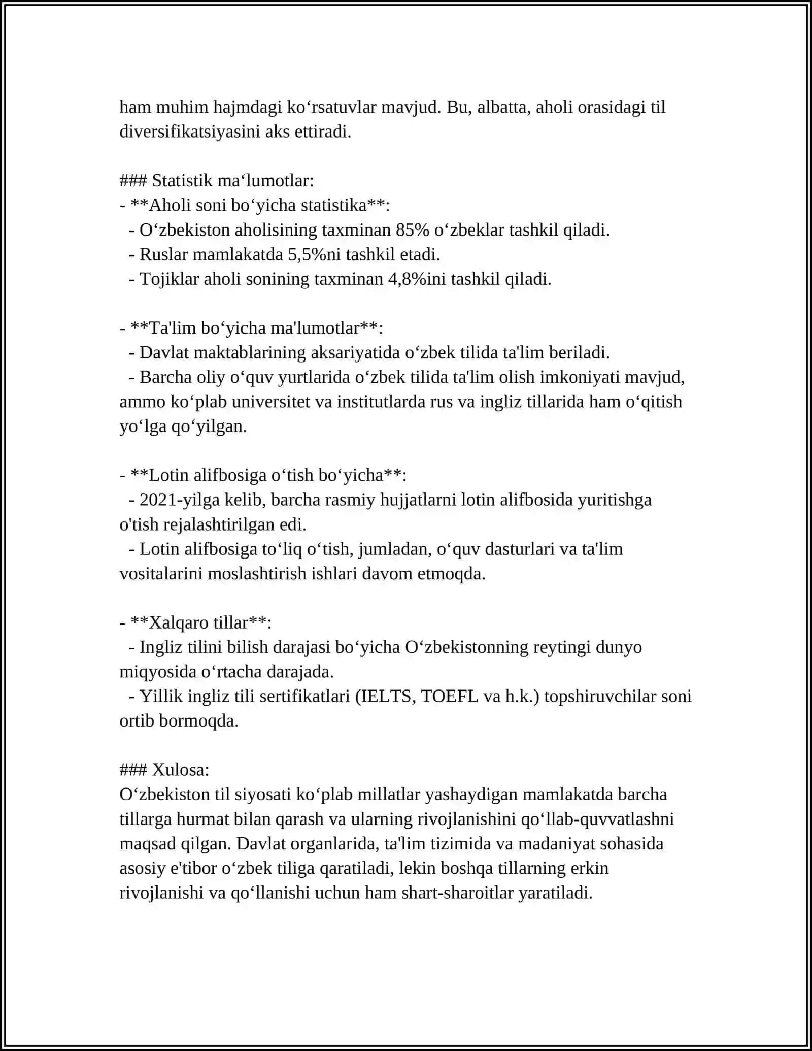 MUSTAQIL ISH 4