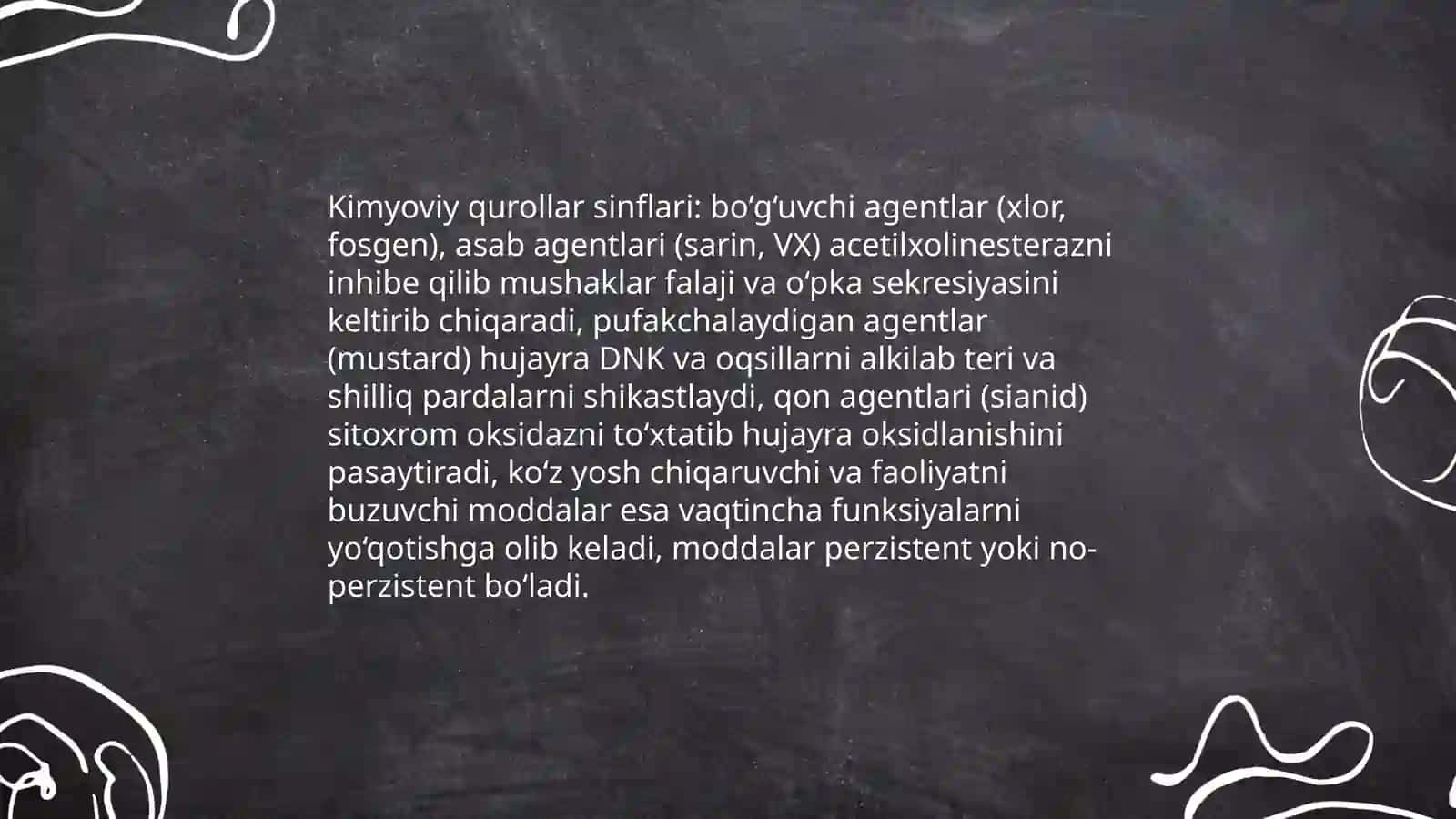 Zamonaviy jangovar jarohatlovchi vositalar. Yalpi (ommaviy) qirg‘in qurollari 4