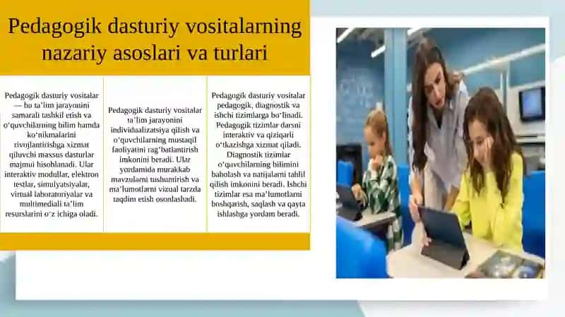 Kasbiy faoliyatda pedagogik dasturiy vositalardan foydalanish 4