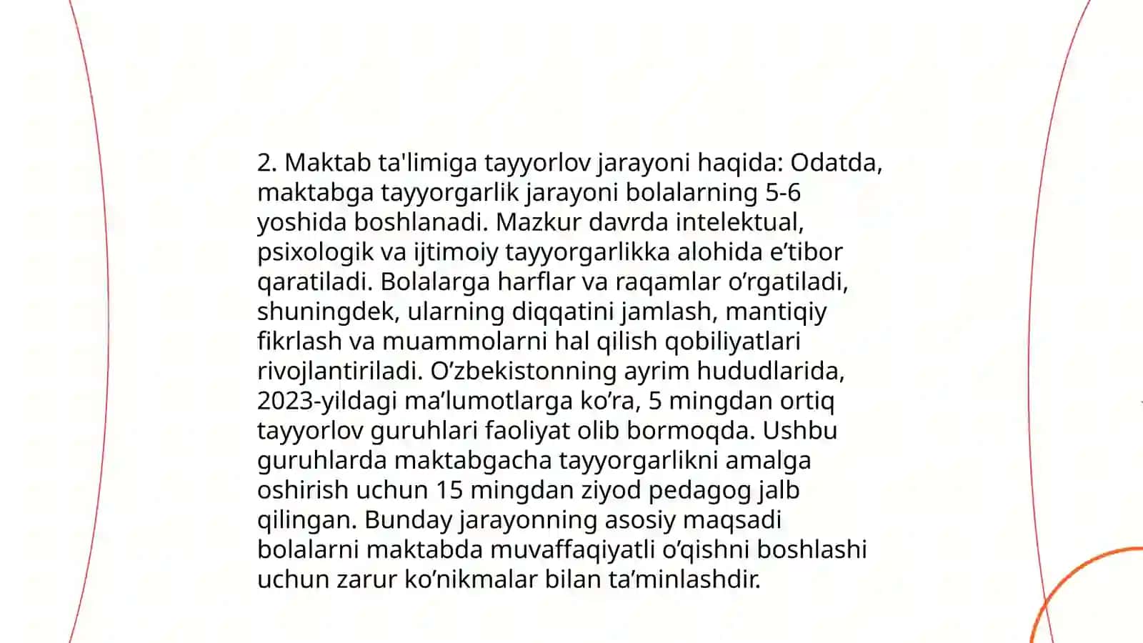 Maktabgacha ta'lim va tarbiya to'g'risidagi Qonun 4