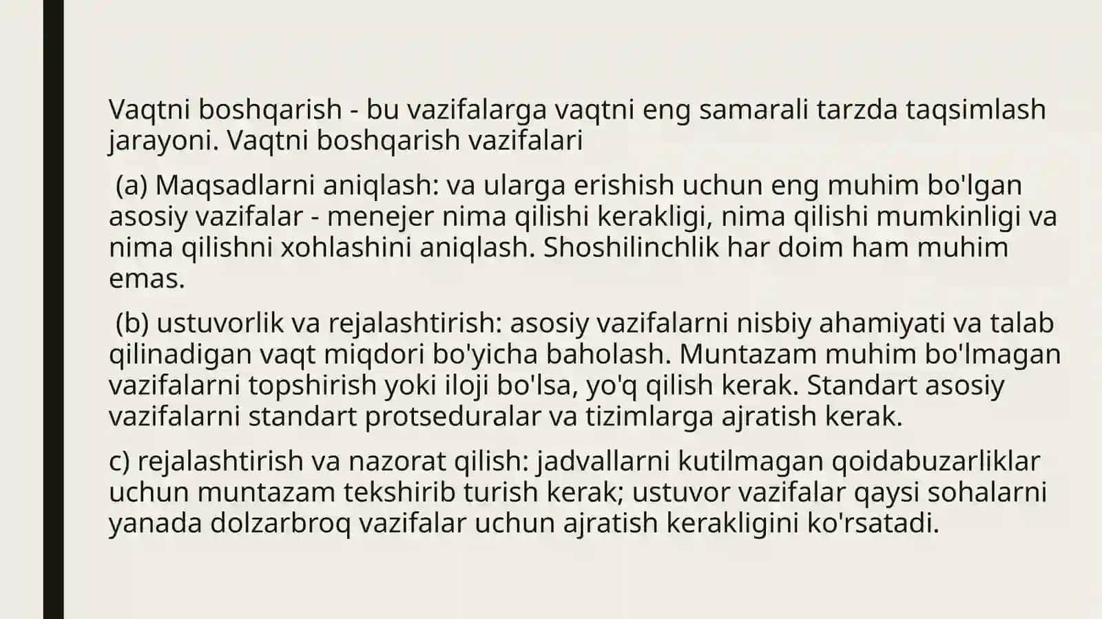 SHAXSIY SAMARADORLIK VA MUNOSABATLAR 4