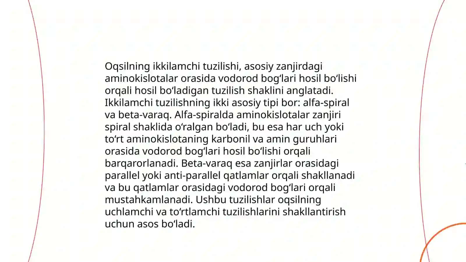 Oqsillar denaturatsiyasi va uning biologik ahamiyati 4
