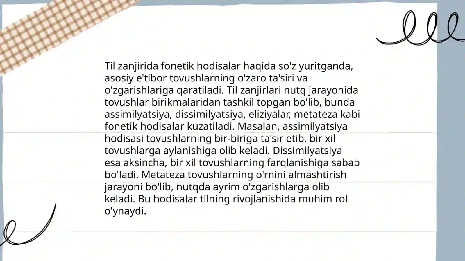 Turli tillardagi fonetik hodisalar 4