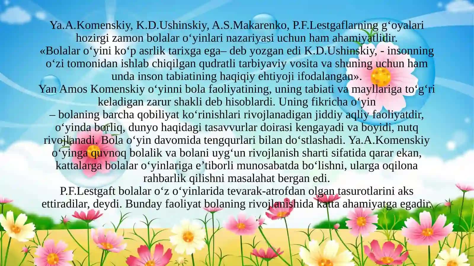 O‘yinning bola faoliyati sifatidagi mohiyati va o‘ziga xosligi 4