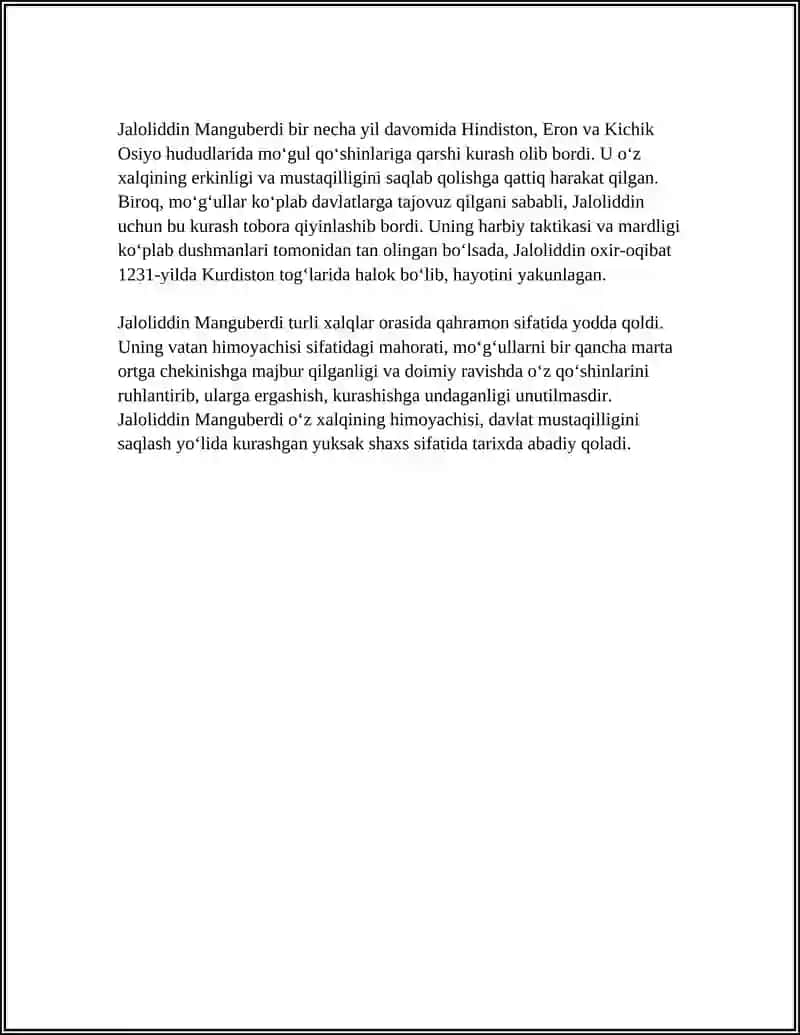 JALOLIDDIN MANGUBERDI VATAN HIMOYACHISI 4