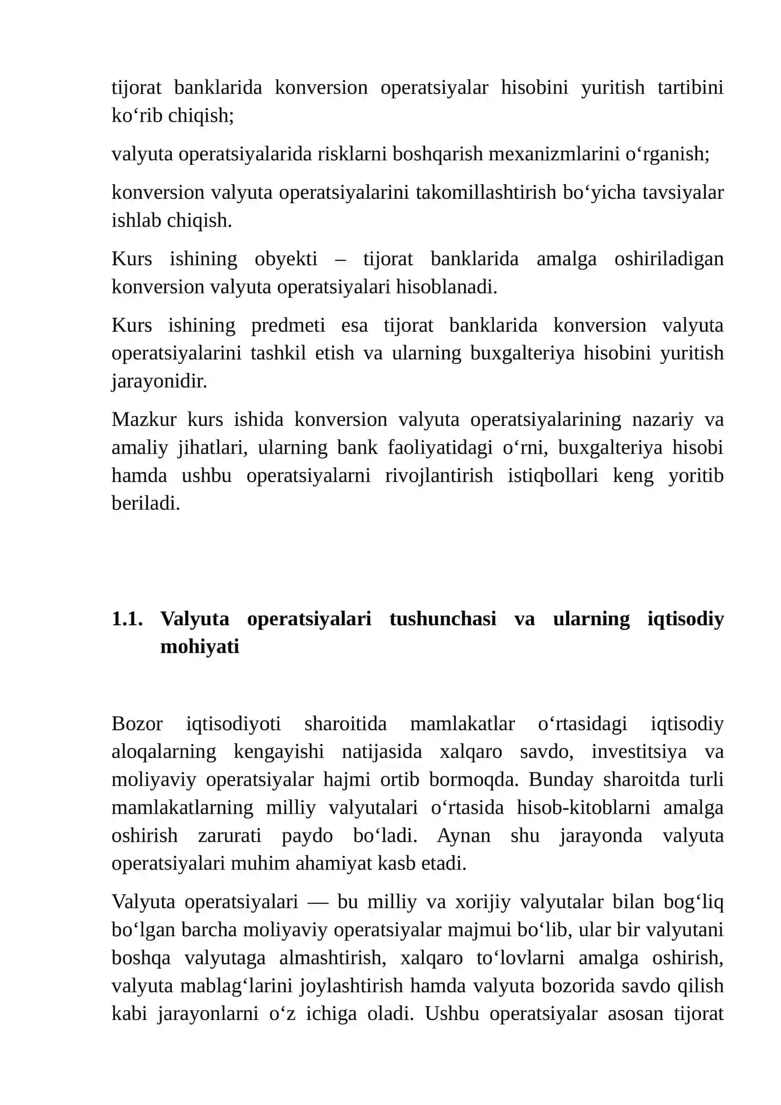 TIJORAT BANKLARIDA KONVERSION VALYUTA OPERATSIYALARI HISOBI 4