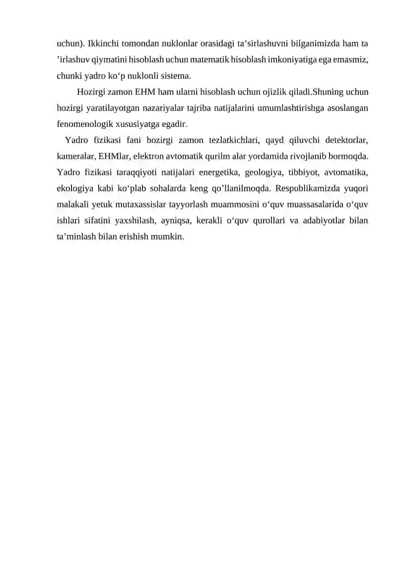 Atom yadrosi va elementar zarralar fizikasi 4