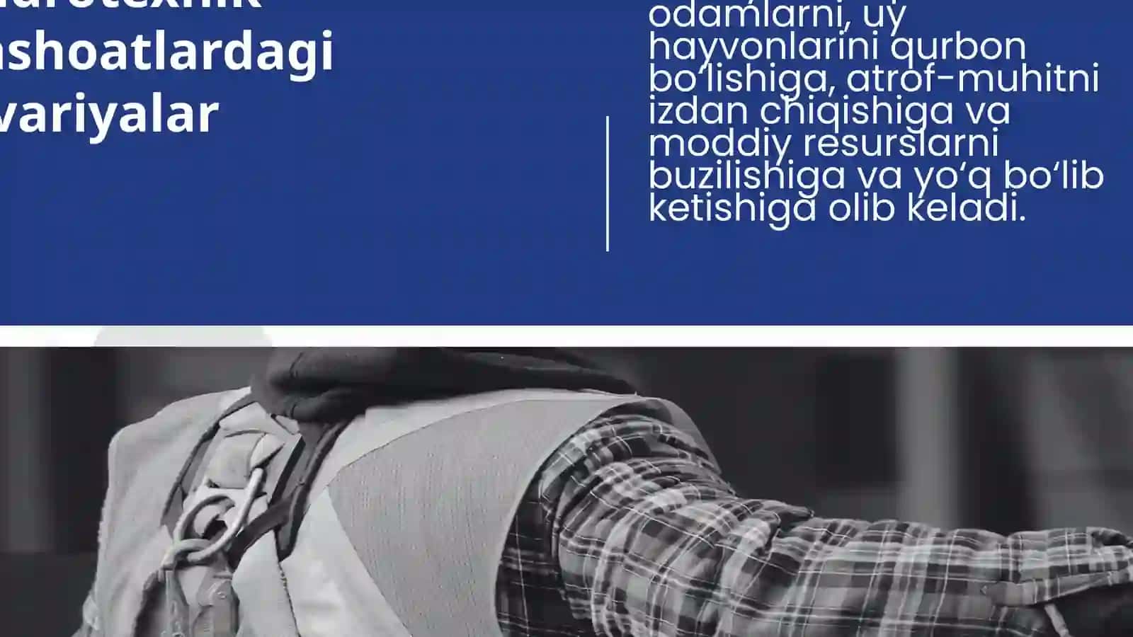 O‘zbekistonda bo‘lishi mumkin bo‘lgan texnogen xavflar 4