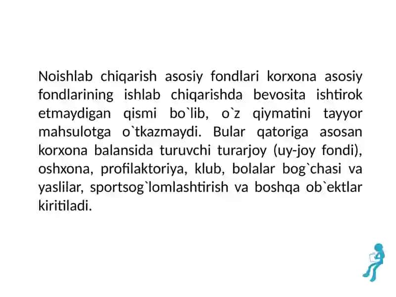 KORXONANING ASOSIY FONDLARI VA ISHLAB CHIQARISH QUVVATI 4