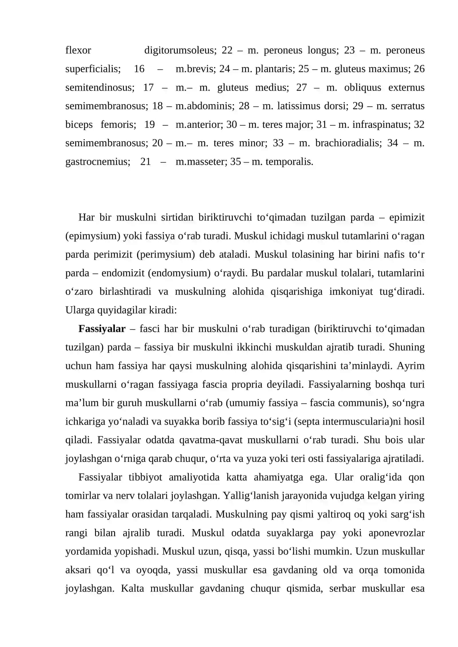 Muskullar haqida ta’limot umumiy ma’lumotlar 4