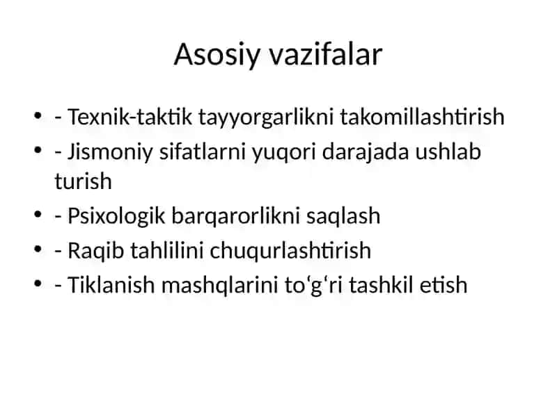Futbolda sport takomillashuvi bosqichini tashkil etish asoslari 4