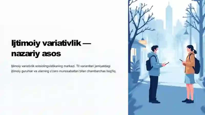 Lisoniy va ijtimoiy variativlik 4
