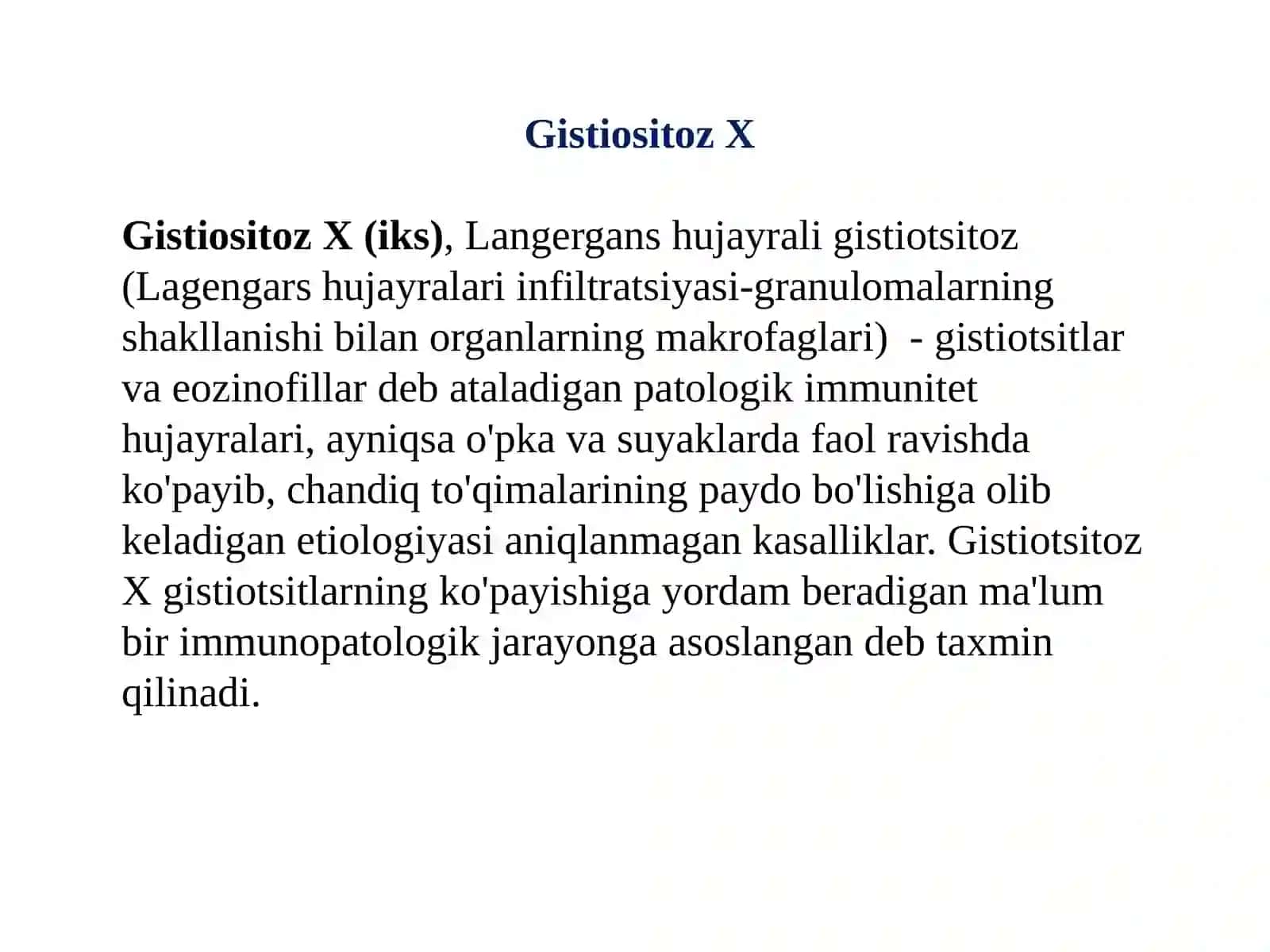Bolalarda parodontning idiopatik kasalliklari (Papiyon-Lefevr sindromida, X-gistiotsitoz) 4