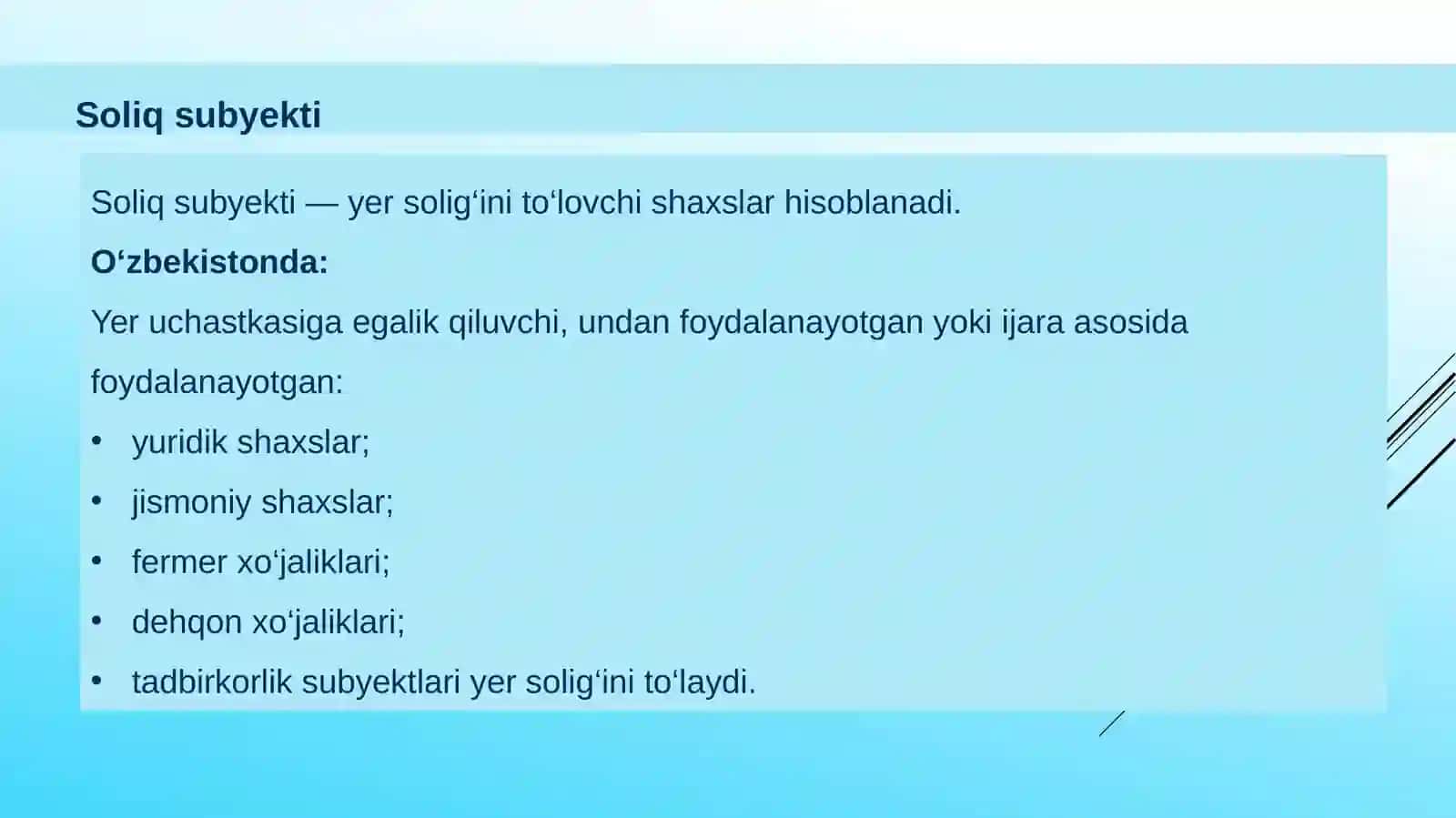 «Qozogʻiston va Oʻzbekiston yer solig‘i» 4
