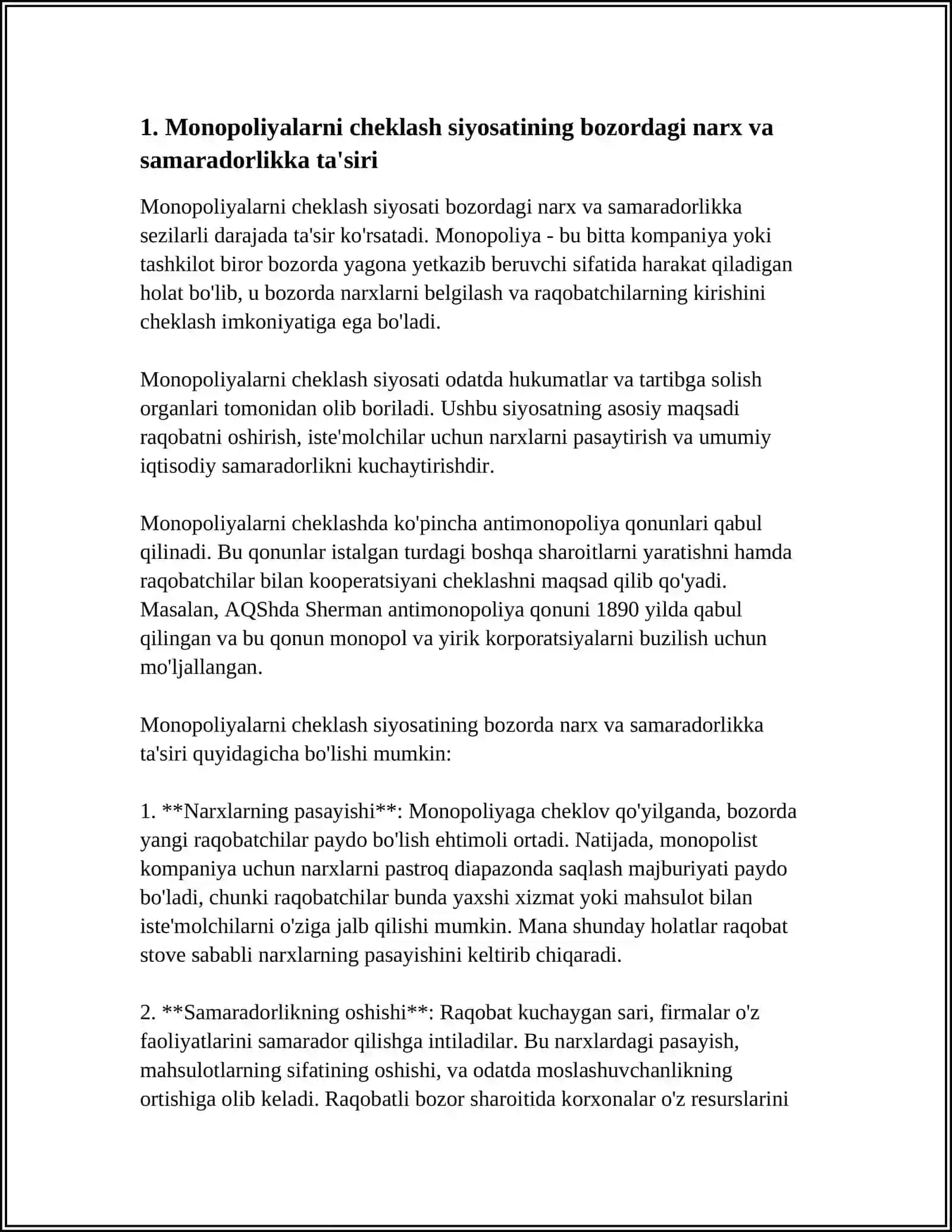 RAQOBAT MUHITINI RIVOJLANTIRISHDA DAVLAT SIYOSATINING MIKROIQTISODIY TA’SIRI 4