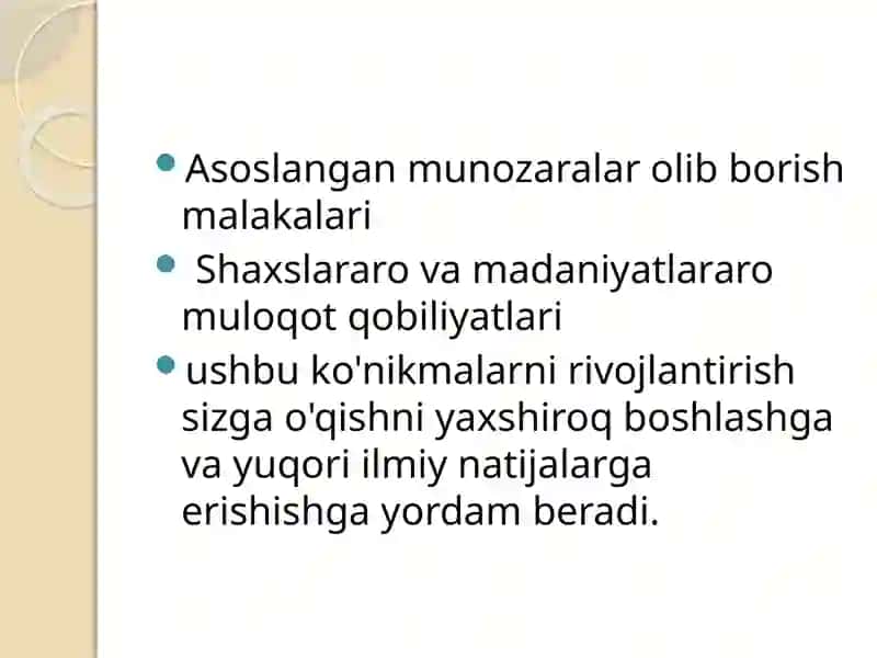 Akademik ko'nikmalar 4