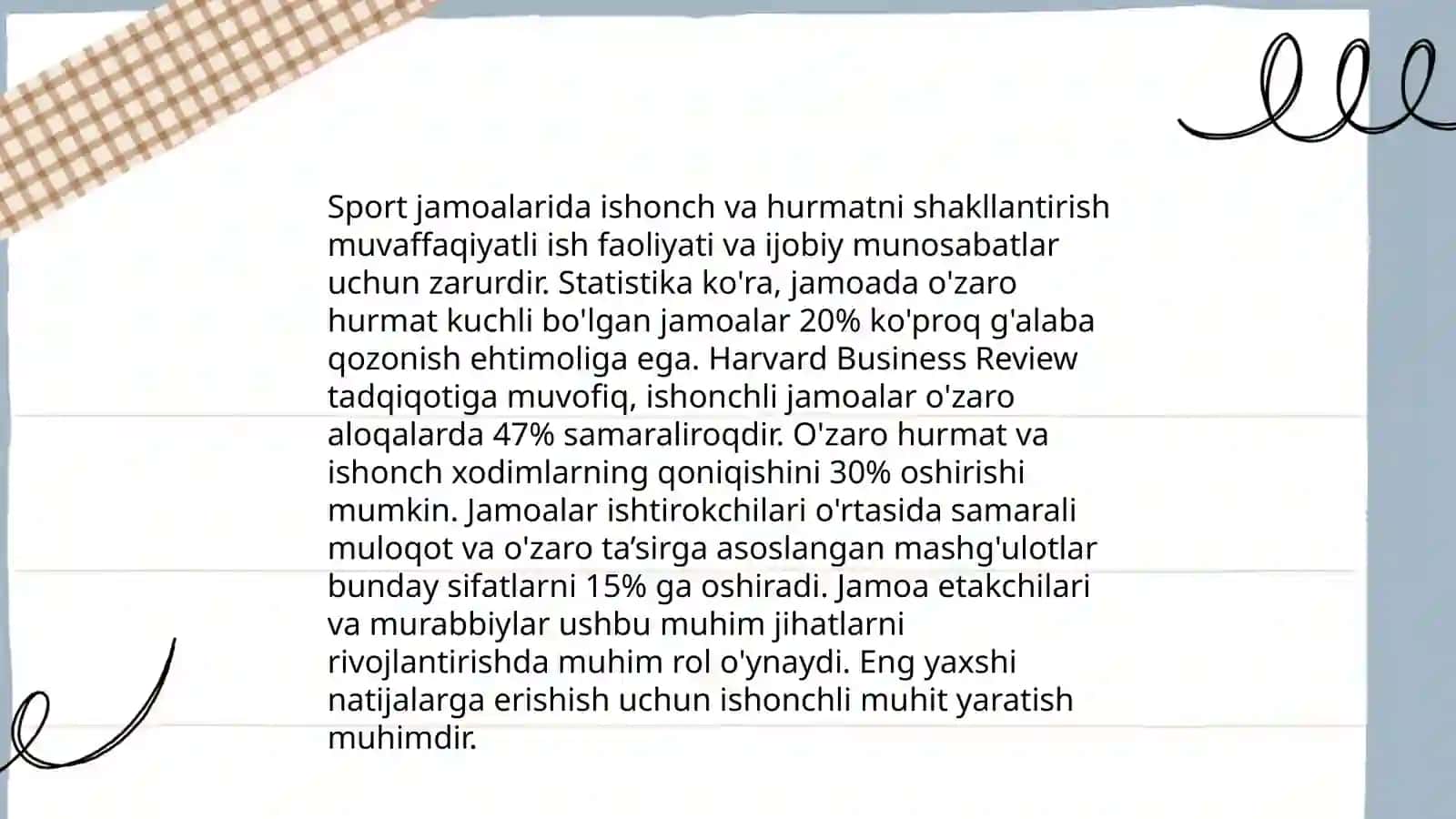 Jismoniy tarbiya va sport sohasi jamoasining o'zaro munosabatlarini optimallashtirish 4