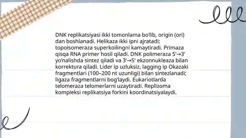 Tiriklikning molekulyar asoslari 4