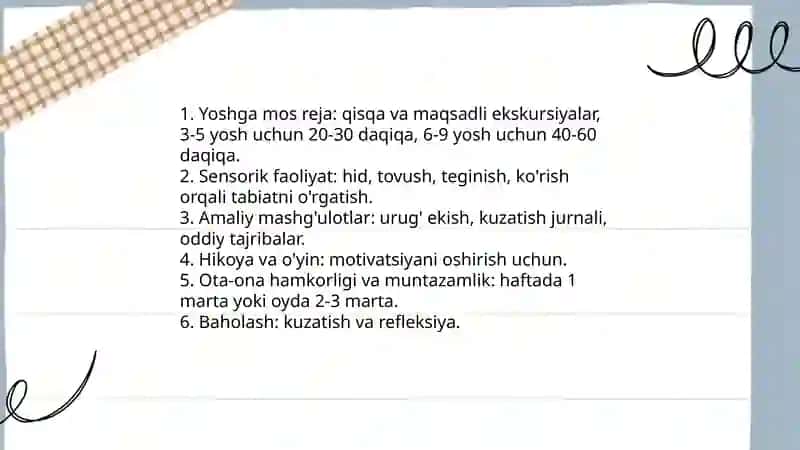 Bolalarni tabiat bilan tanishtirishda ekskursiyaning ahamiyati 4