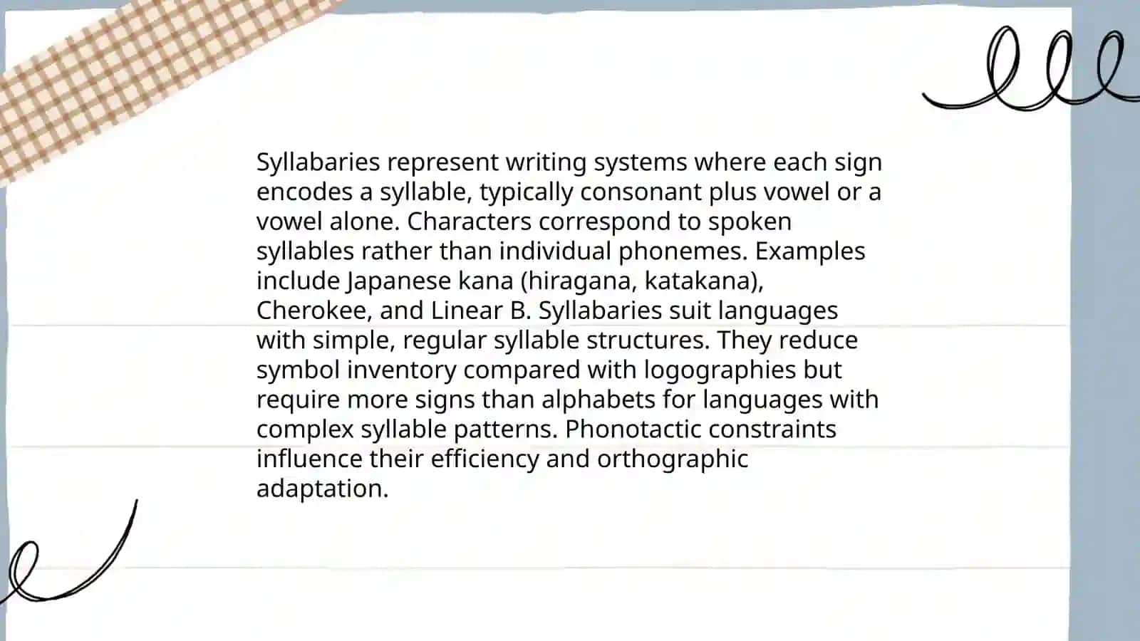 Typology of writing system 4