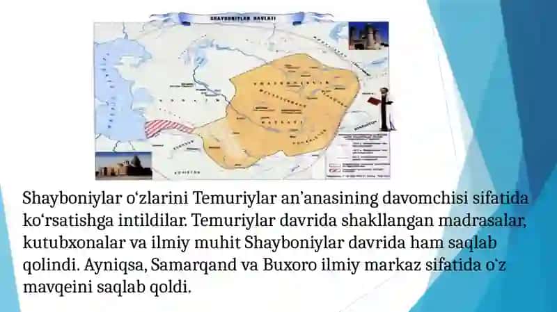 Shayboniylar davrida madaniy hayotning asosiy jihatlari 4