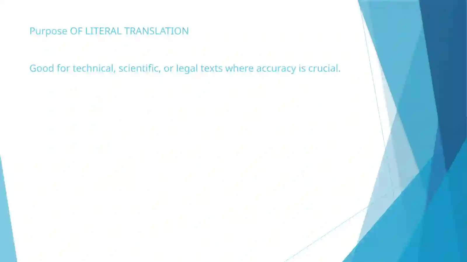 Comparing of Literal and Free Translation 4
