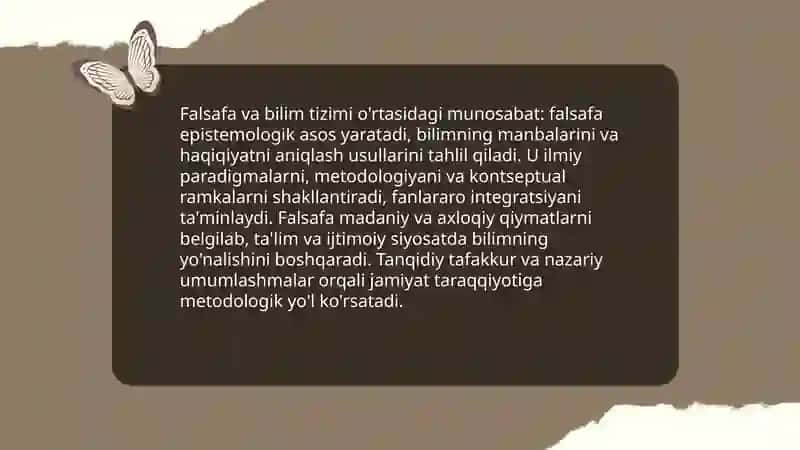 Falsafaning mohiyati va jamiyat taraqqiyotidagi roli 4