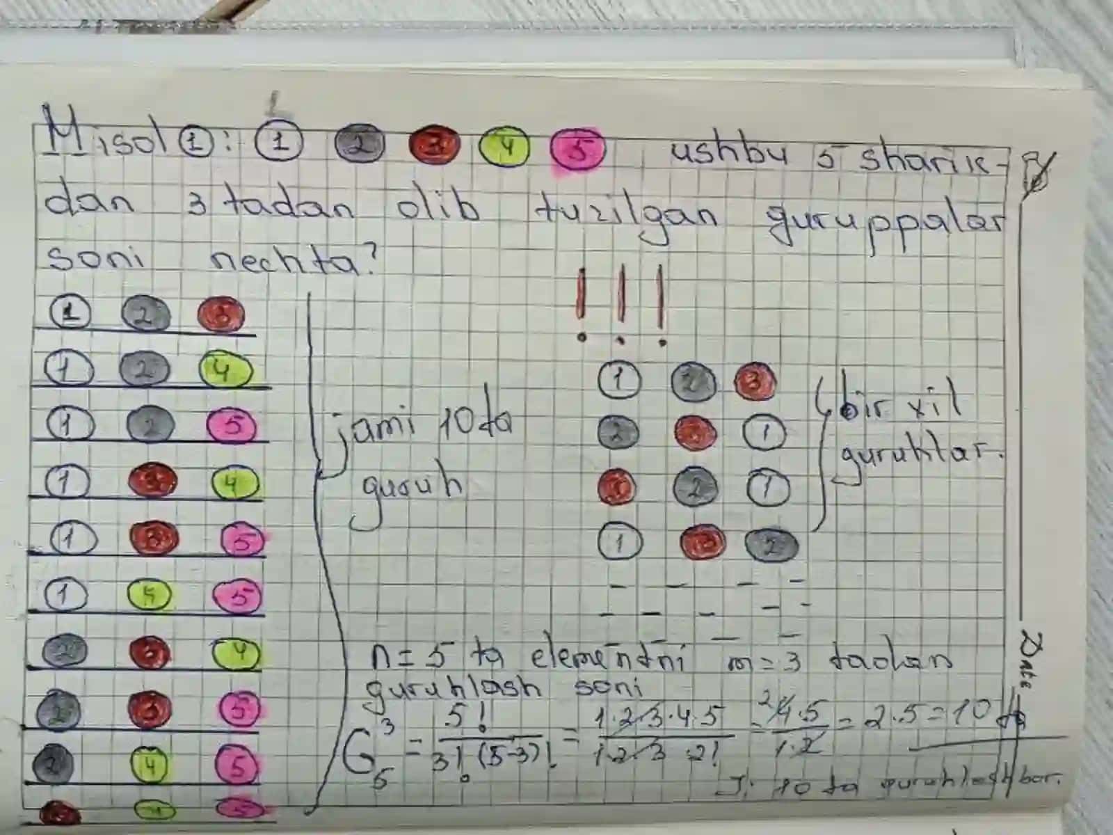 KOMBINATORIKA ELEMENTLARI 4