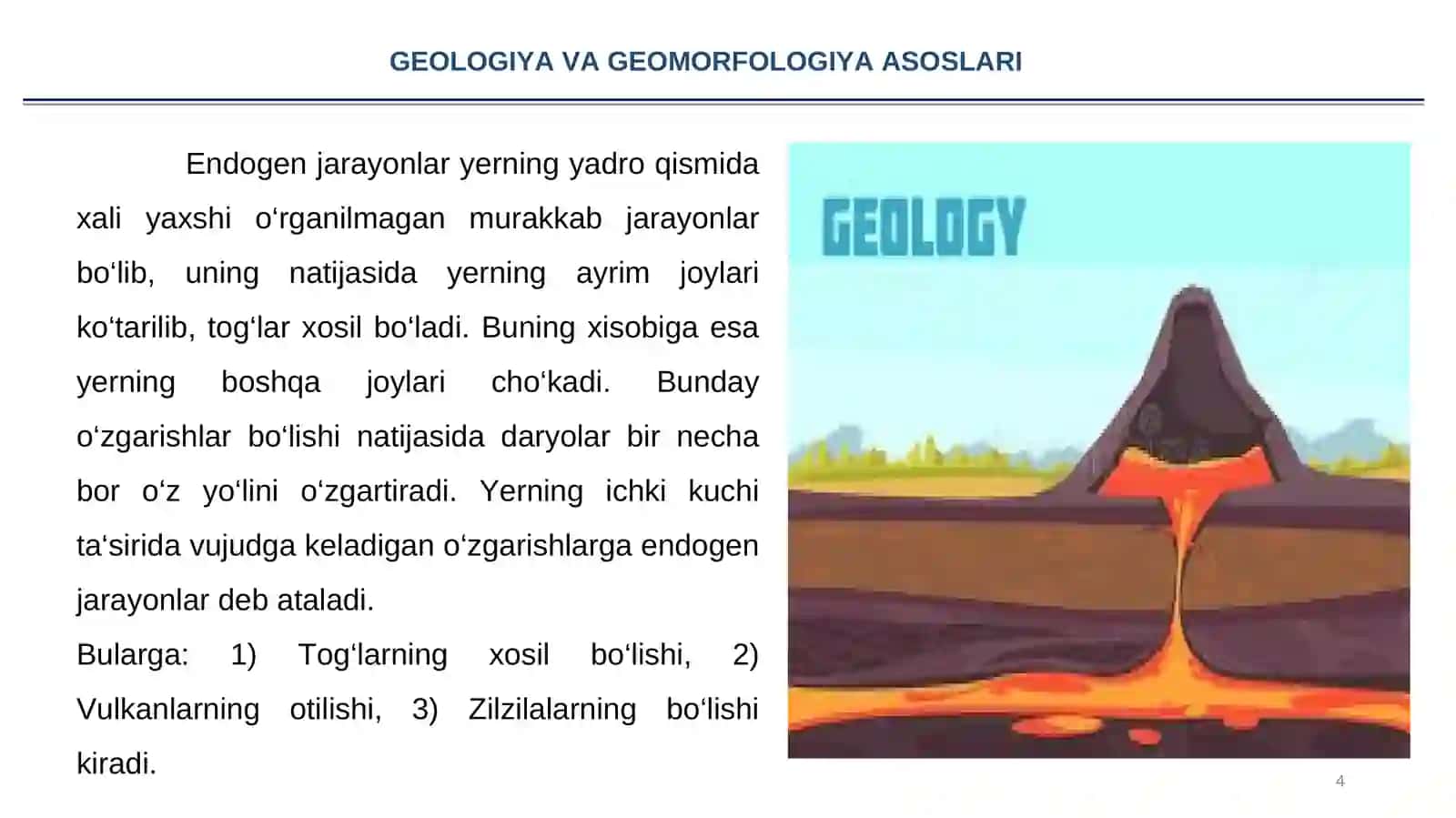 GEOLOGIYA VA GEOMORFOLOGIYA ASOSLARI 4