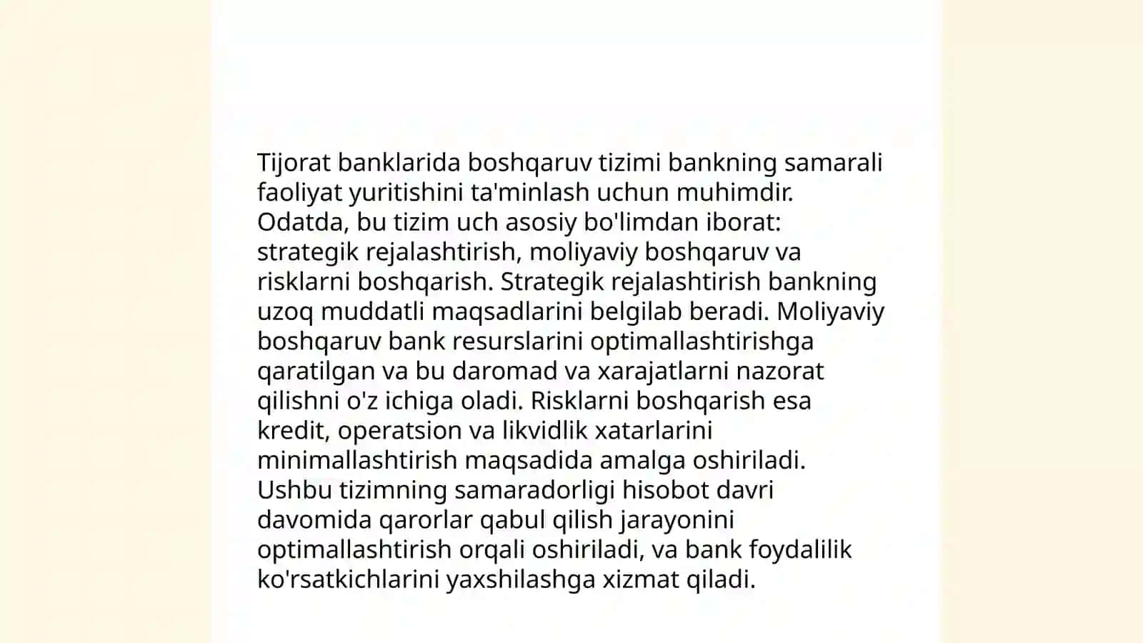 Tijorat banklari faoliyatini korporativ boshqarish asoslari 4